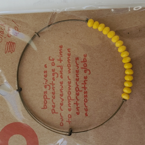Boutique Swap Bops Stackable Bangle Bracelet Yellow Beads Charms Sold Separately - Picture 2 of 3